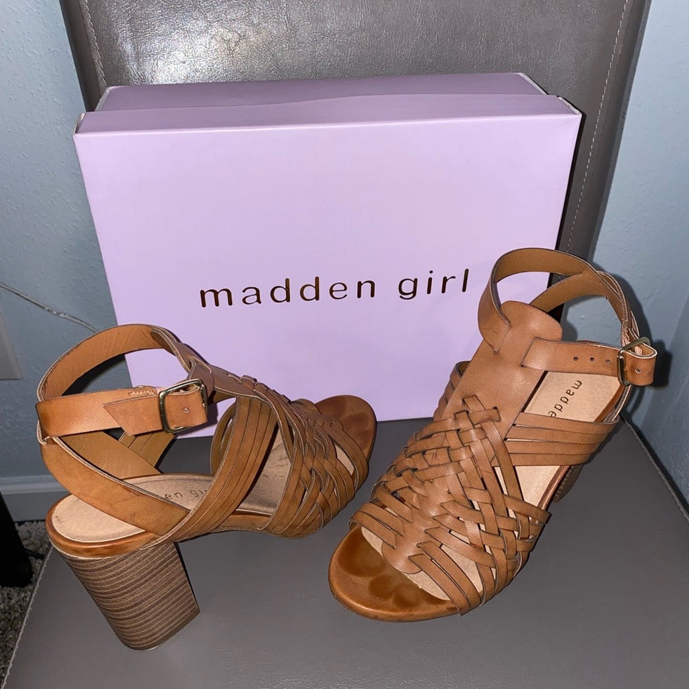 Madden Girl Ransley Cognac Heels (7)